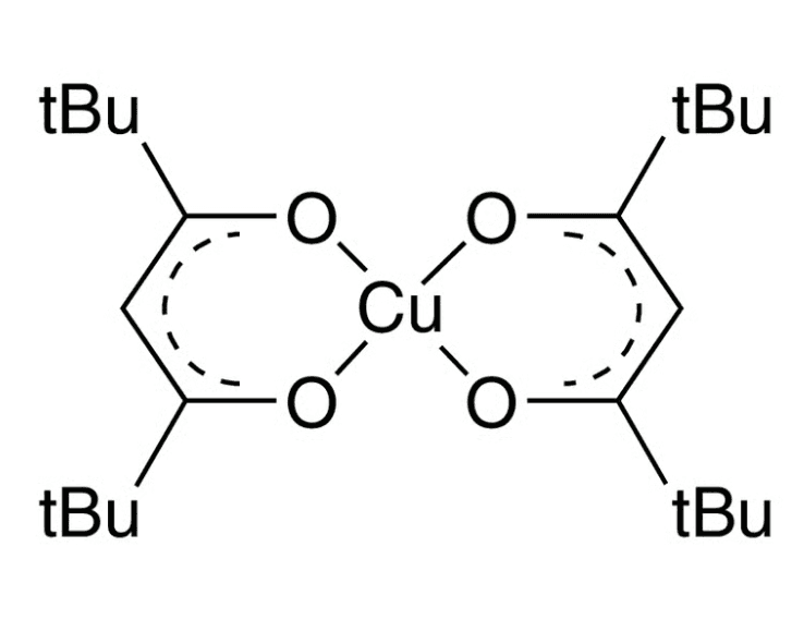 Copper bis(2,2,6,6-tetramethyl-3,5-heptanedionate) chemical structure