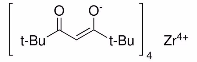 Zirconium tetrakis(2,2,6,6-tetramethyl-3,5-heptanedionate) chemical structure